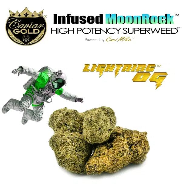 Caviar Gold - Moon Rocks l Infused Flower l Lightning OG l 3.5g - 1