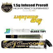 Caviar Gold - Cavi Cone | Infused Pre-Roll | Lightning OG | 1.5g - 1