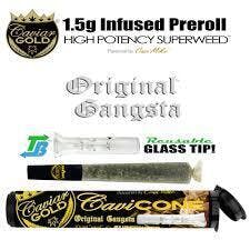 Caviar Gold - Cavi Cone | Infused Pre-Roll | Original Gangsta | 1.5g - 1