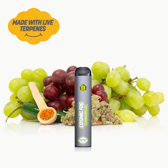 Cosmic Fog Cannabis Co - Cosmic Fog - Garlic Grape - 1G Live Resin Disposable Pen (Hybrid) - 1