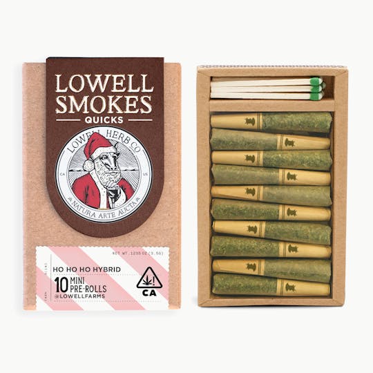 Lowell Herb Co. - Lowell Quicks | 3.5g Pre-Roll Pack | Ho Ho Ho Hybrid - 1