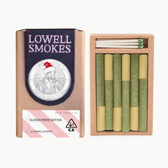 Lowell Herb Co. - Lowell Smokes | 3.5g Pre-Roll Pack | Santa's Sleigh Sativa Pack - 1