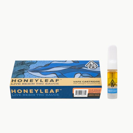 Honeyleaf - LEMON CRUSH - .5G LIVE RESIN CARTRIDGE - SATIVA - 1