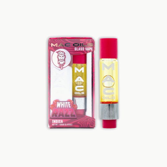 Mac Pharms - MacPharms I Mac Oils I White Razz I Indica I 1g 510 Cartridge - 1