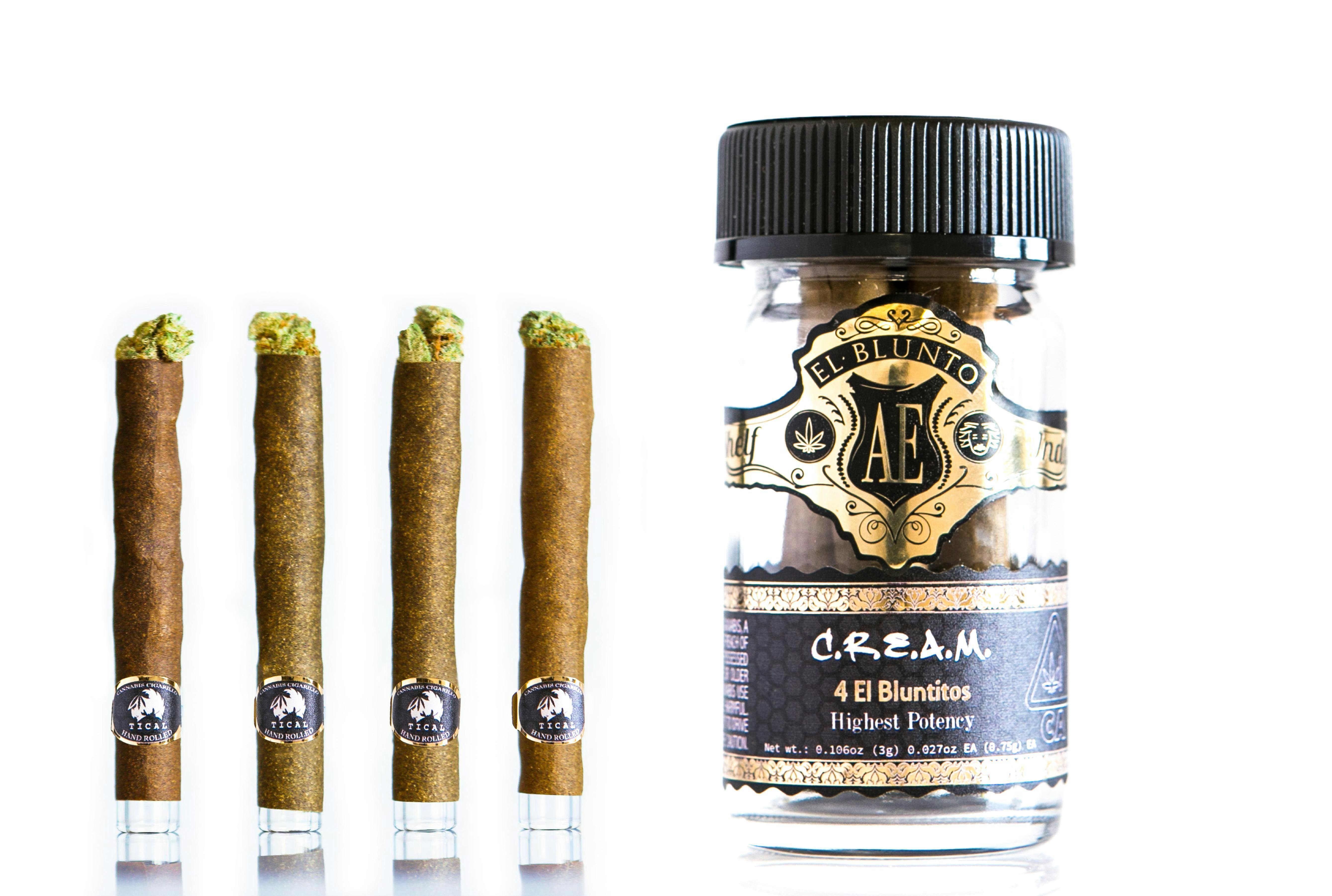 El Blunto by Albert Einstone's - El Bluntito x Tical - 4-Pack - C.R.E.A.M. - 4 x .75G [Mini Blunt] - 1