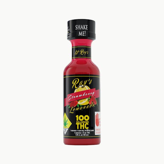 Ray's Lemonade - Strawberry lil' Ray's 100mg THC - 1