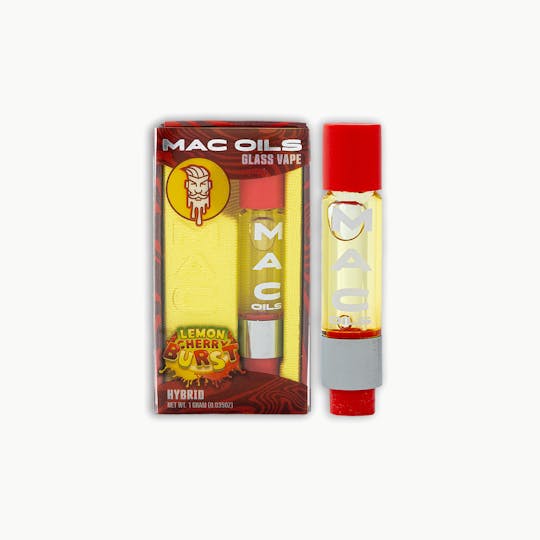 Mac Pharms - MacPharms I Mac Oils I Lemon Cherry Burst I Hybrid I 1g 510 Cartridge - 1