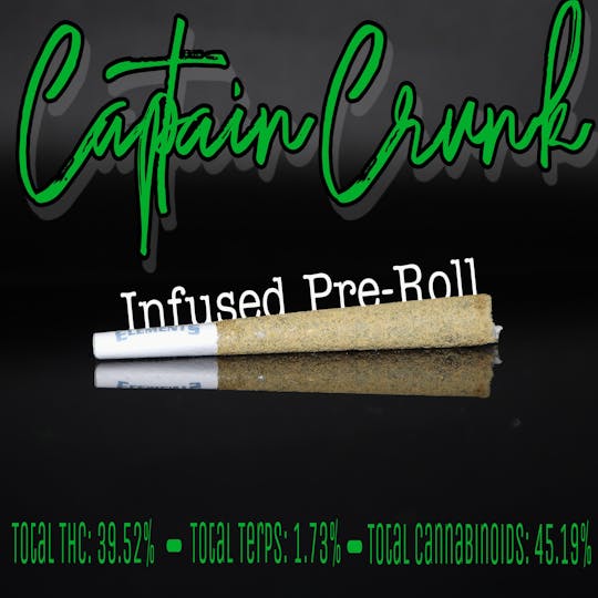 Pharmicated - INFUSED - PhD 1g Pre-Roll - Captain Crunk (H) - 1