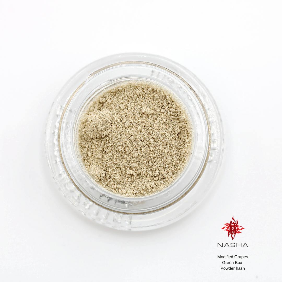 NASHA - Modified Grapes by Emerald Queen farms Green Powder Hash - 1