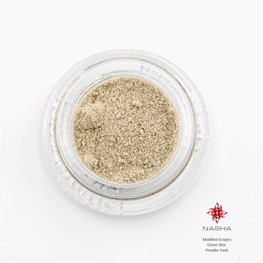 NASHA - Modified Grapes by Emerald Queen farms Green Powder Hash - 1
