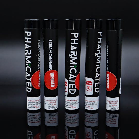 Pharmicated - INFUSED - PhD 1g Pre-Roll - Deaf (H) - 1