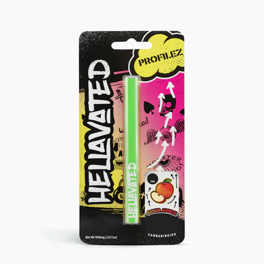 Hellavated - Sour Apple Profilez All In One 500mg - 1