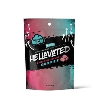 Hellavated - Raspberry Blitz Gummiez 100mg - 1
