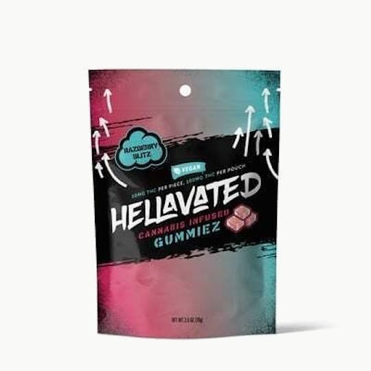Hellavated - Raspberry Blitz Gummiez 100mg - 1