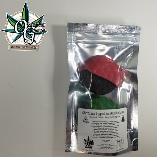 Organic Goods - Christmas Dipped Sandwich Cookie 100mg - 1