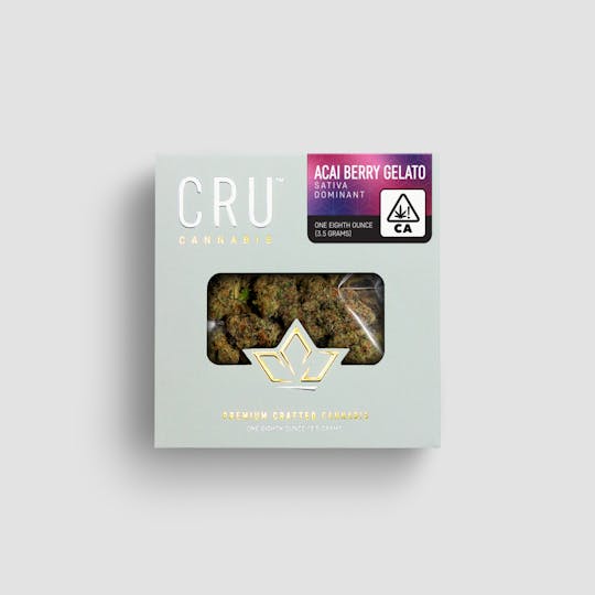 CRU Cannabis - Acai Berry Gelato (3.5 Grams) - 1