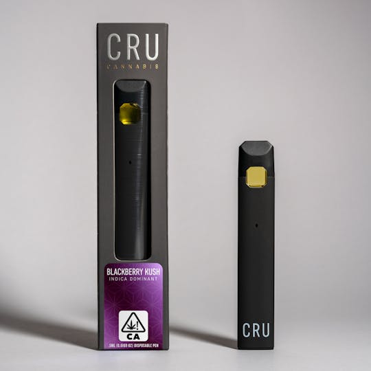 CRU Cannabis - Blackberry Kush (0.5ml Disposable Pen) - 1