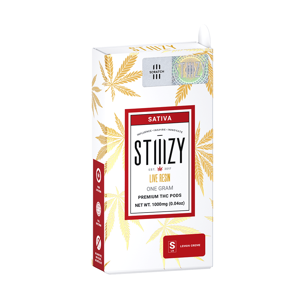 STIIIZY - Vape Cartridge - LEMON CREME 1G Live Resin Pod - STIIIZY - 1