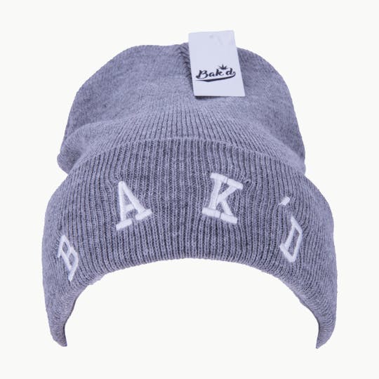 Bak'd - Bak'd Beanie Collegiate (Gray/White) - 1