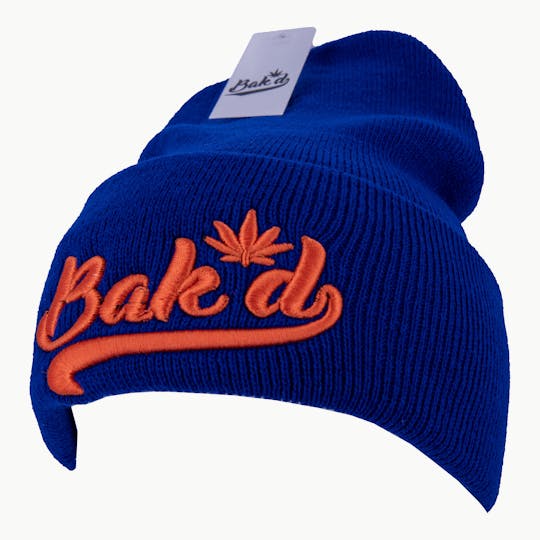 Bak'd - Bak'd Beanie Cursive (Blue/Orange) - 1