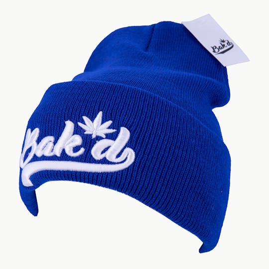 Bak'd - Bak'd Beanie Cursive (Blue/White) - 1