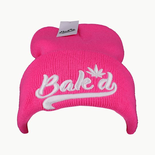 Bak'd - Bak'd Beanie Cursive (Pink/White) - 1