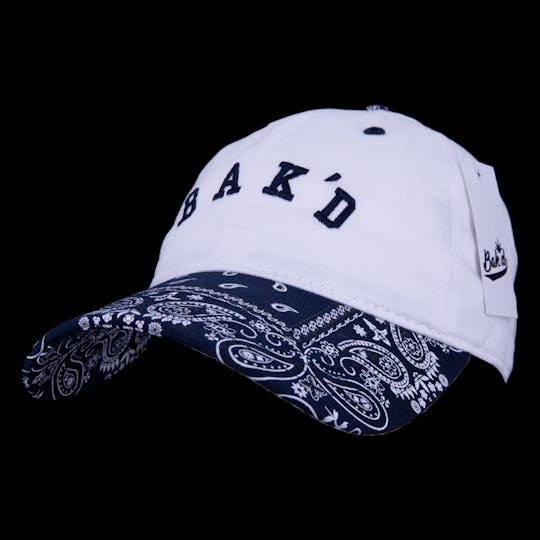 Bak'd - Bak'd Strapback Paisley Hat Collegiate (Navy) - 1