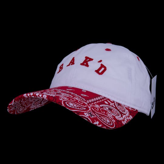 Bak'd - Bak'd Strapback Paisley Hat Collegiate (Red) - 1