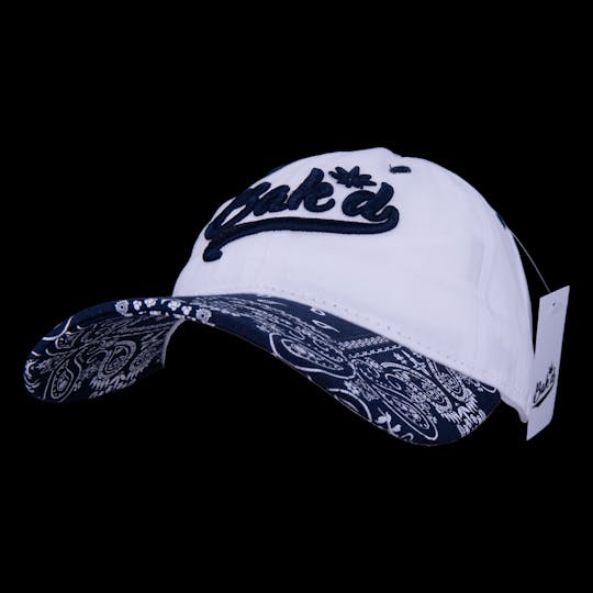 Bak'd - Bak'd Strapback Paisley Hat Cursive (Navy) - 1