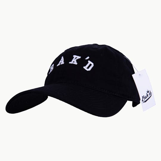 Bak'd - Bak'd Strapback Hat Collegiate (Black/White) - 1