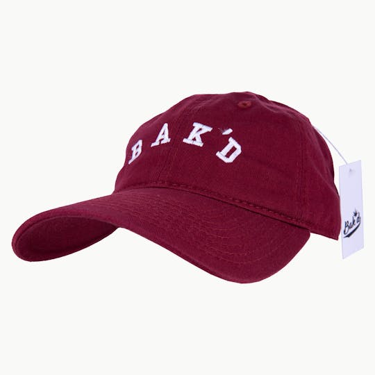 Bak'd - Bak'd Strapback Hat Collegiate (Maroon/White) - 1