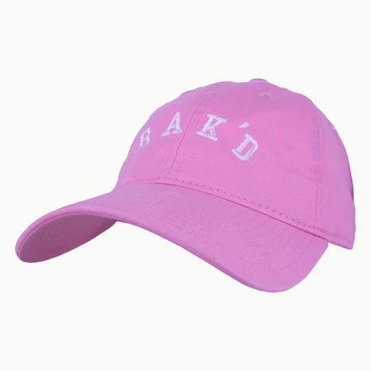 Bak'd - Bak'd Strapback Hat Collegiate (Pink/White) - 1