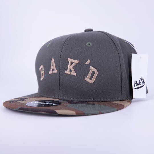 Bak'd - Bak'd Strapback Hat Collegiate (Army Green) - 1