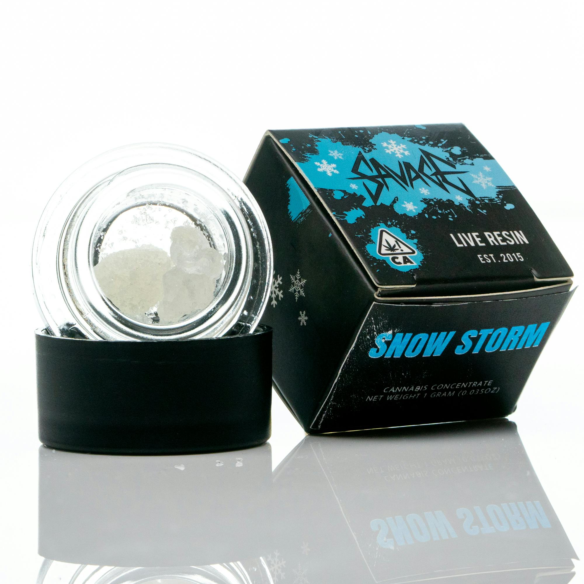 SAVAGE - Snow Storm Live Resin T1 Diamonds - 1