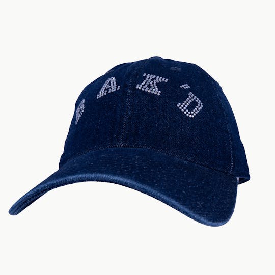 Bak'd - Bak'd Strapback Bedazzled Hat Collegiate (Jean) - 1