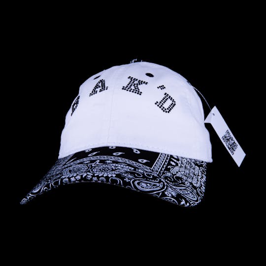 Bak'd - Bak'd Strapback Paisley Bedazzled Hat Collegiate (Black) - 1