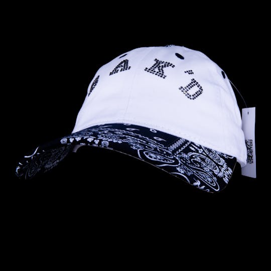 Bak'd - Bak'd Strapback Paisley Bedazzled Hat Collegiate (Navy) - 1