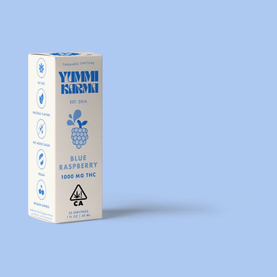 Yummi Karma - Yummi Karma Drops - Blue Raspberry 1000mg THC - 1