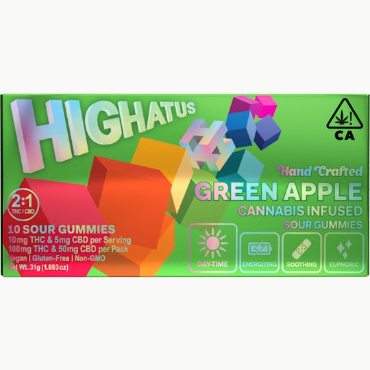 Highatus - Green Apple Sour Gummy - 1