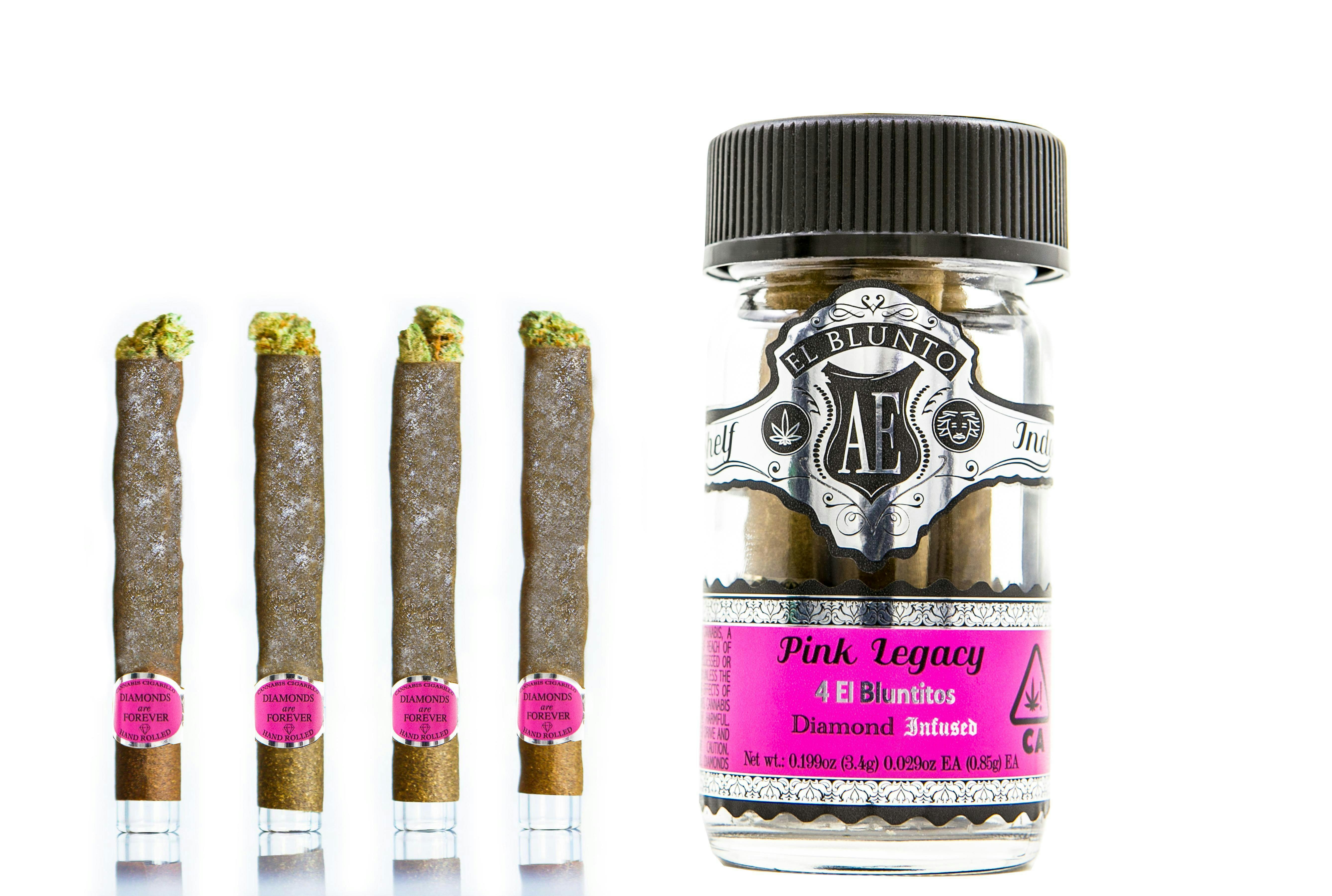 El Blunto by Albert Einstone's - El Bluntito 4-Pack Diamond Infused - Pink Legacy - 4 x .85G [Mini Blunt] - 1