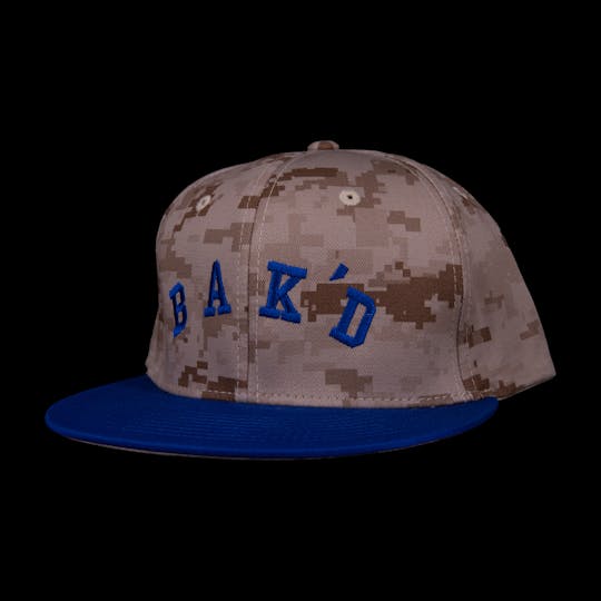 Bak'd - Bak'd Snapback Digital Camo Collegiate Hat (Royal Blue) - 1