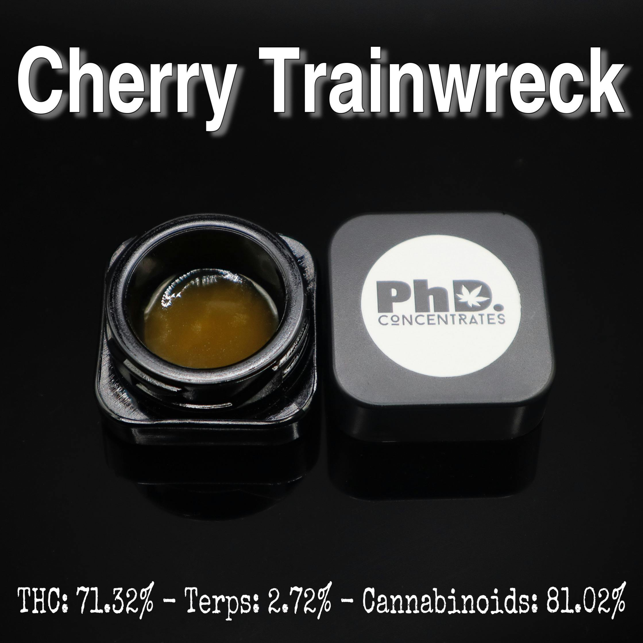 Pharmicated - PhD Concentrate 1 gram - Cherry Trainwreck - 71.32% THC - 1