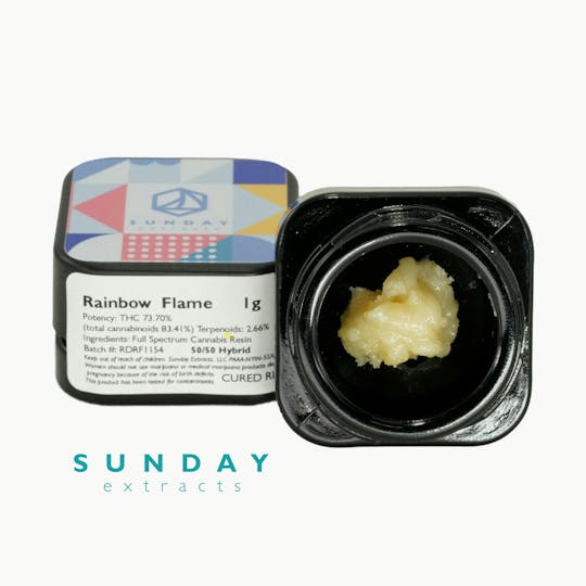 Sunday Extracts - 1g Concentrate Rainbow Flame - 1