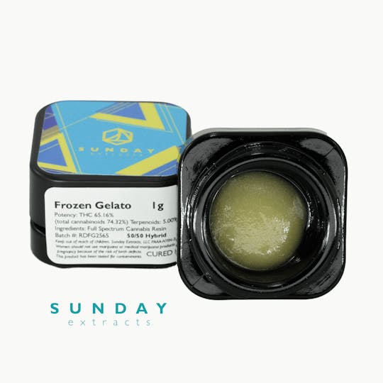 Sunday Extracts - 1g Concentrate Frozen Gelato - 1