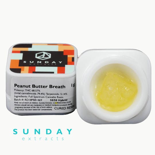 Sunday Extracts - 1g Concentrate Peanut Butter Breath - 1