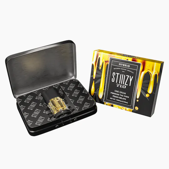 STIIIZY - Vape Cartridge - PEACH GELATO 1G 710 Premium THC Pod - STIIIZY - 1