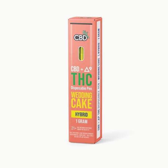CBDfx - CBD + Delta-9 THC Vape Pen: Wedding Cake Hybrid - 1