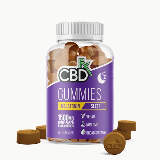 CBDfx - CBD Gummies with Melatonin For Sleep 1500mg - 1