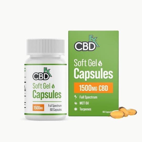 CBDfx - CBD Gel Capsules 1500MG - 1