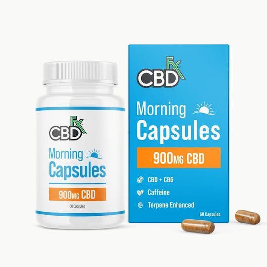 CBDfx - CBD + CBG Morning Capsules For Energy & Focus 900mg - 1